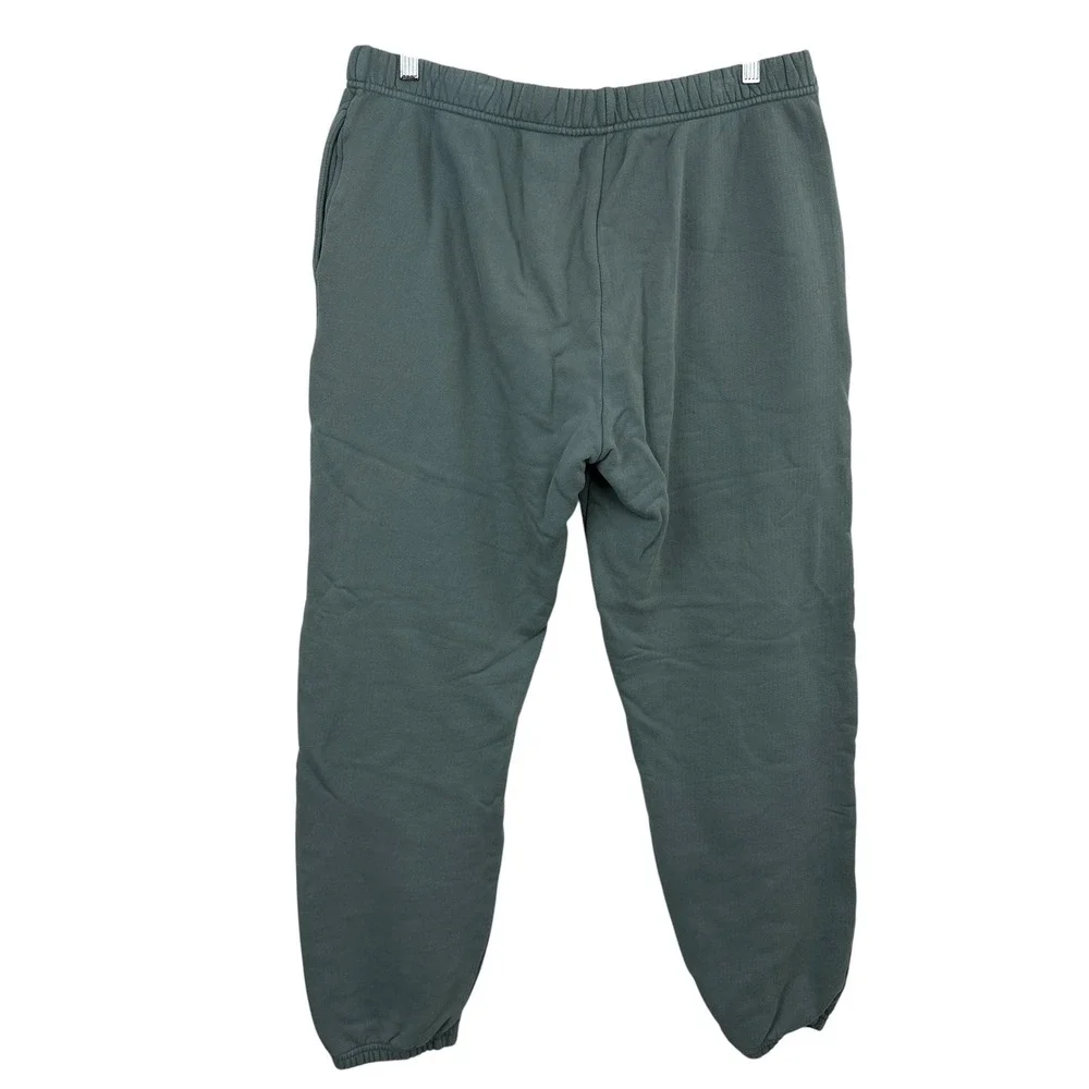 Les Tien Sweatpants Mens Large Green Heavyweight Classic Cotton Fleece - Picture 4 of 8